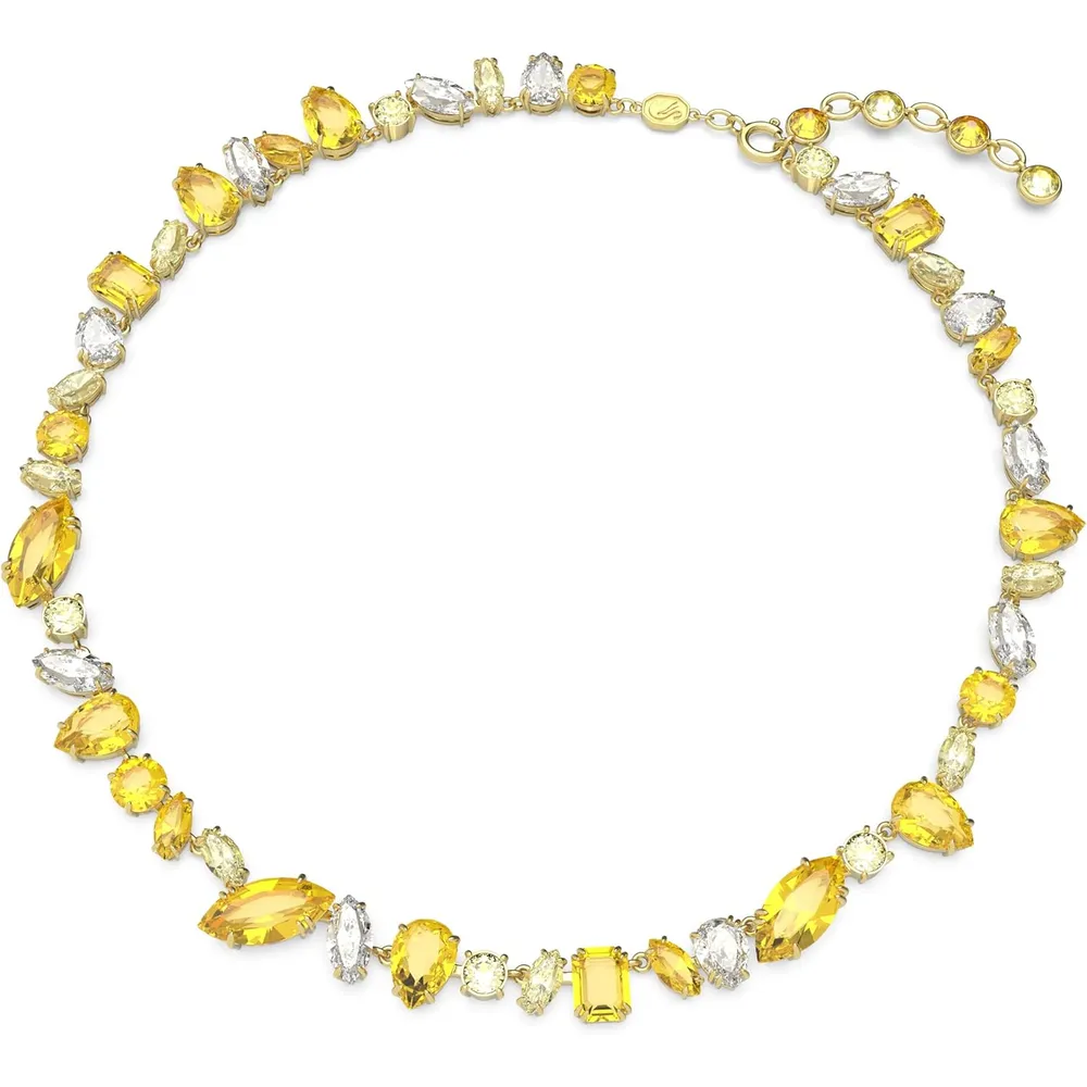 SWAROVSKI COLLAR CRISTALES MIXTOS GEMA ACABADO ORO PARA MUJER | AMARILLO