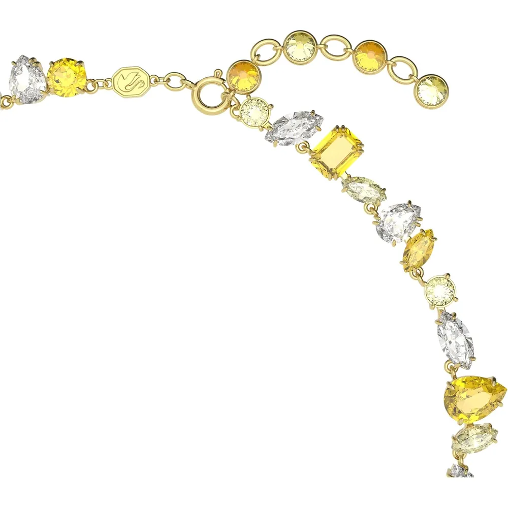 SWAROVSKI COLLAR CRISTALES MIXTOS GEMA ACABADO ORO PARA MUJER | AMARILLO