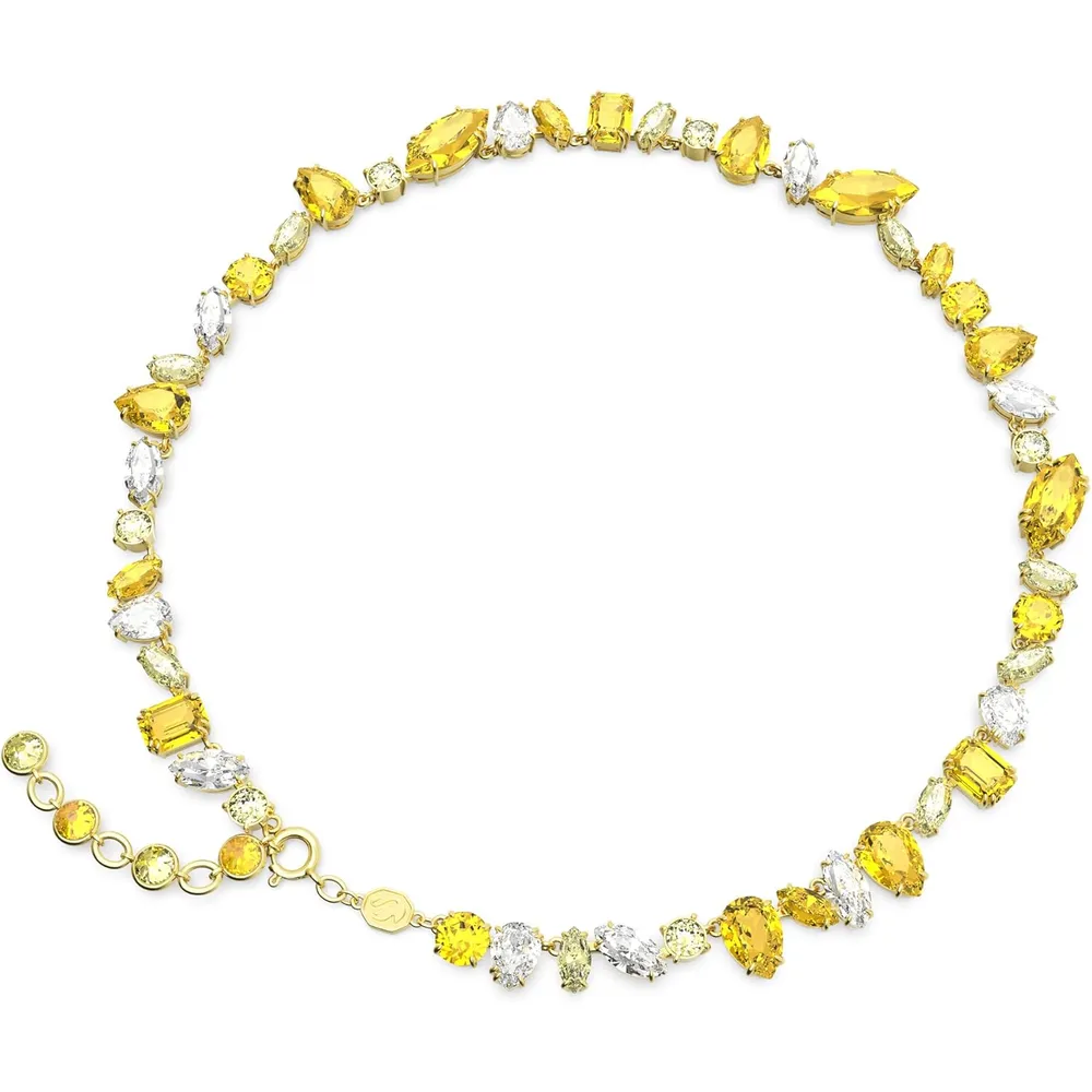 SWAROVSKI COLLAR CRISTALES MIXTOS GEMA ACABADO ORO PARA MUJER | AMARILLO