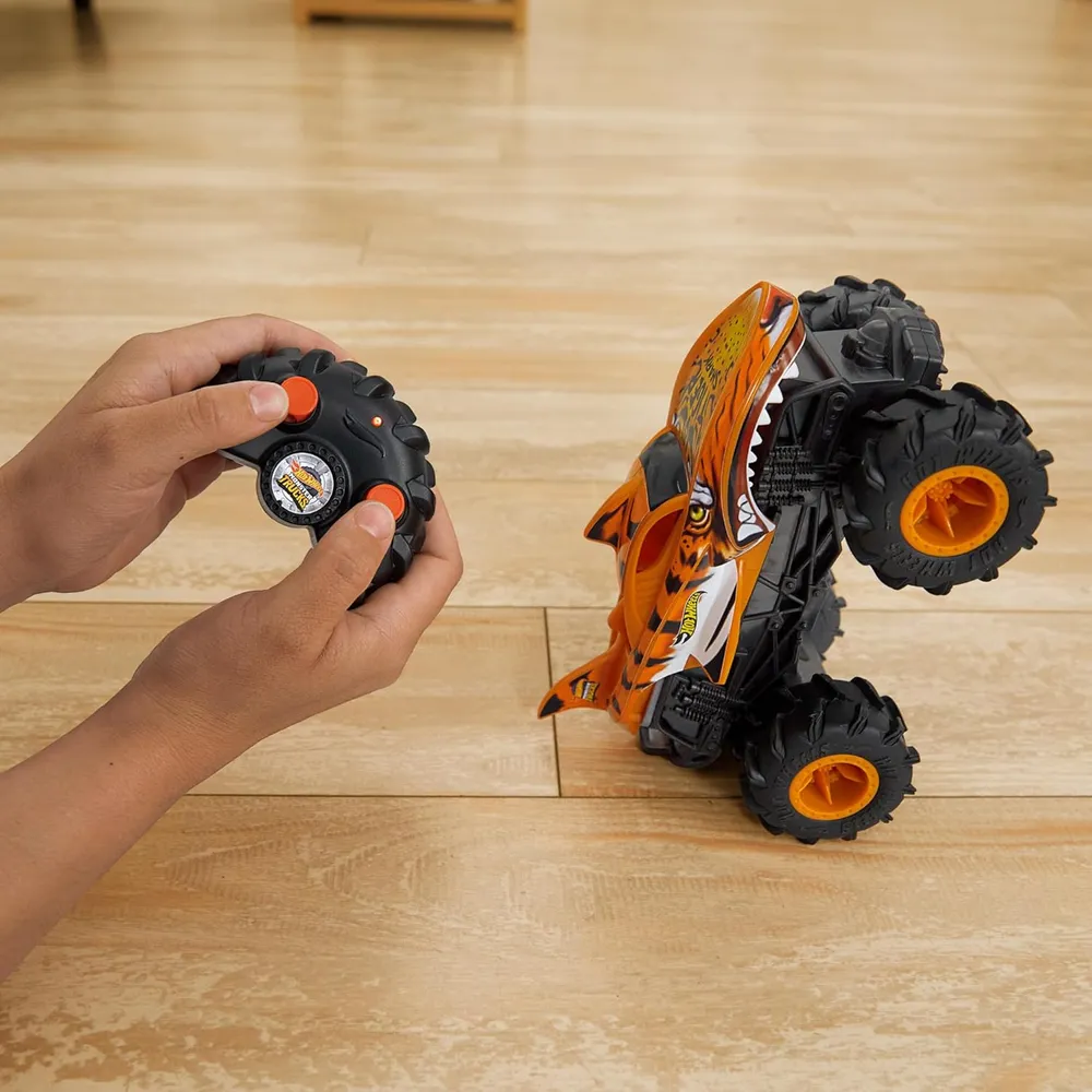 HOT WHEELS AUTO RC MONSTER TRUCKS | NARANJA