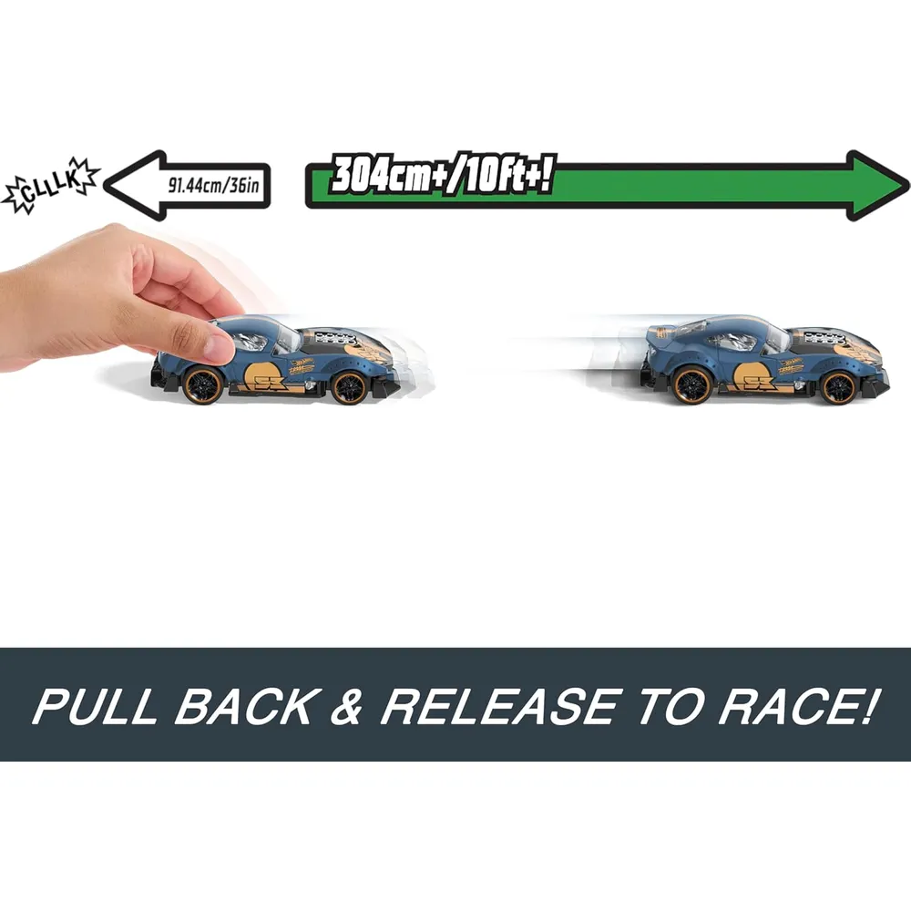 HOT WHEELS AUTO Pull-Back Speeders SET 2 PZS