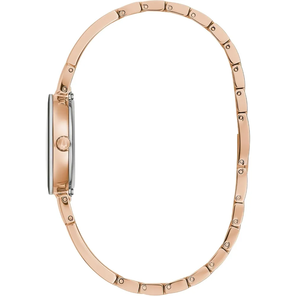 b0bn24nxrh_1_webp.webp Bulova reloj brazalete Marc Anthony de mujer moderno 3 agujas diamantes | Oro Rosa
