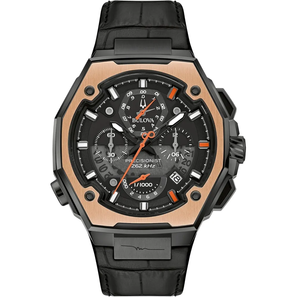 Bulova reloj Marc Anthony hombre serie X cronógrafo cuarzo diamantes negro | Negro