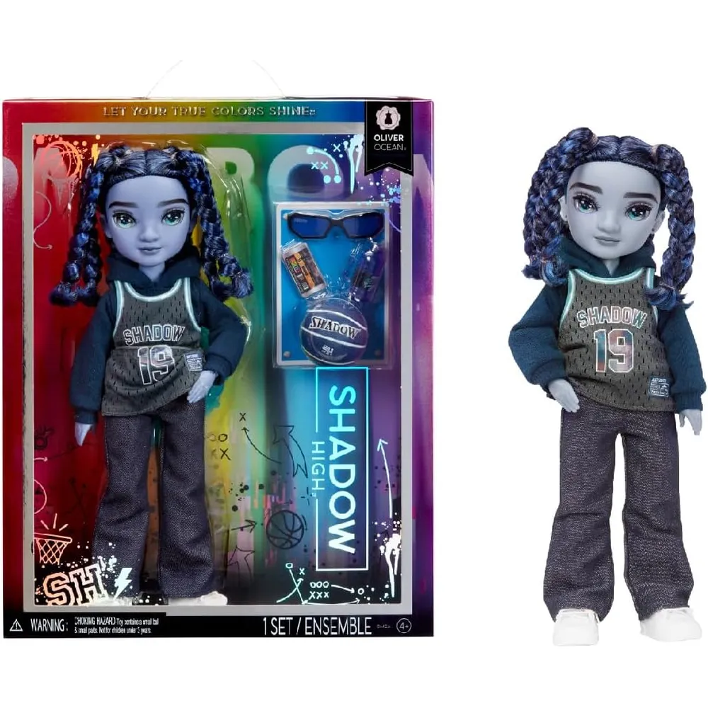 Rainbow High Shadow High Oliver muñeca con accesorios