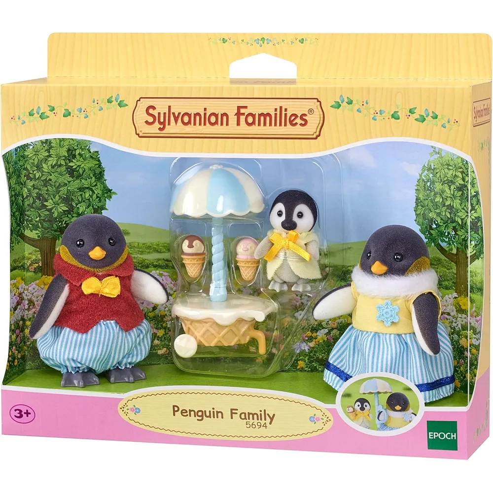 MUÑECA SYLVANIAN FAMILIES FAMILIA PINGÜINOS 5694