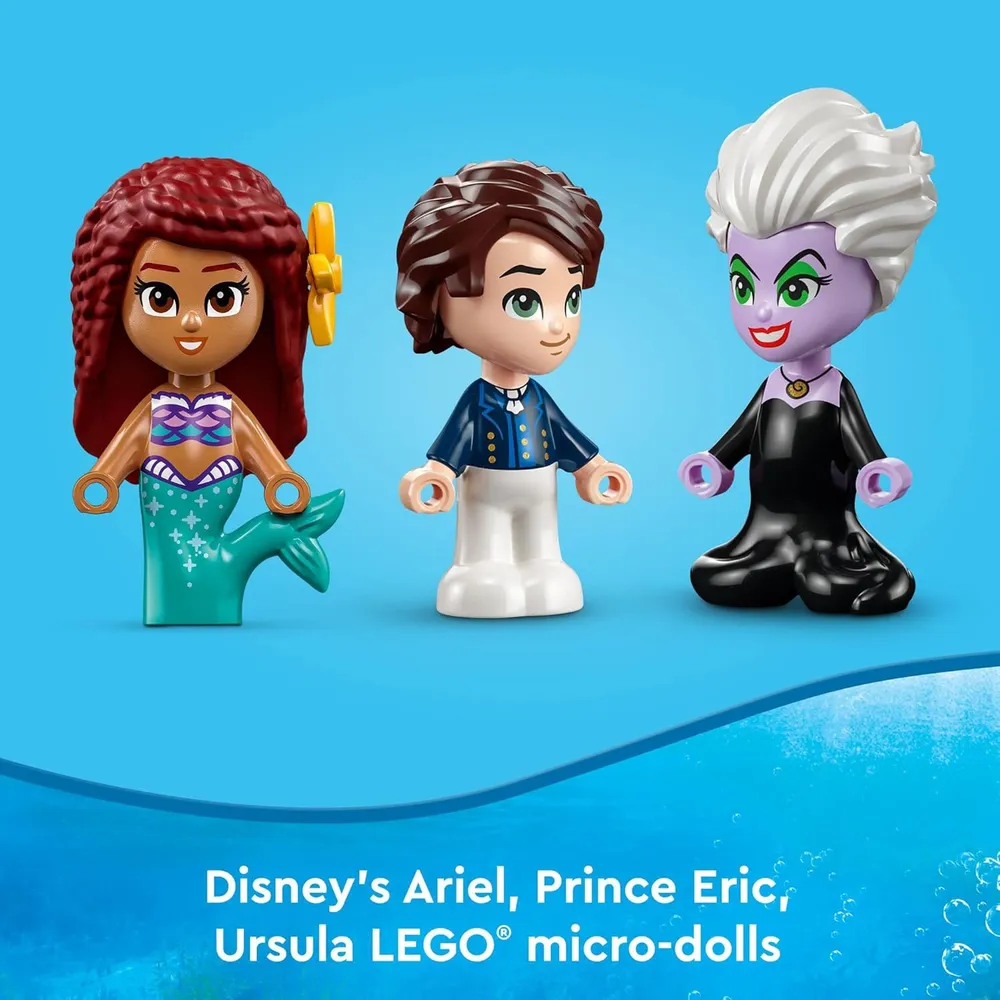 Lego Disney La Sirenita libro de cuentos set de juego infantil con muñecas
