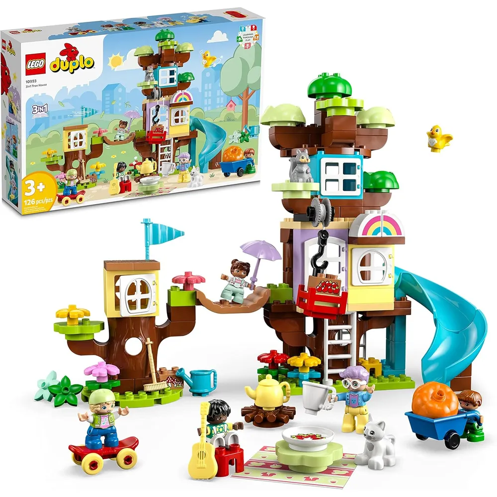 Lego Duplo casa del árbol 3 en 1 set creativo infantil con figuras incluidas