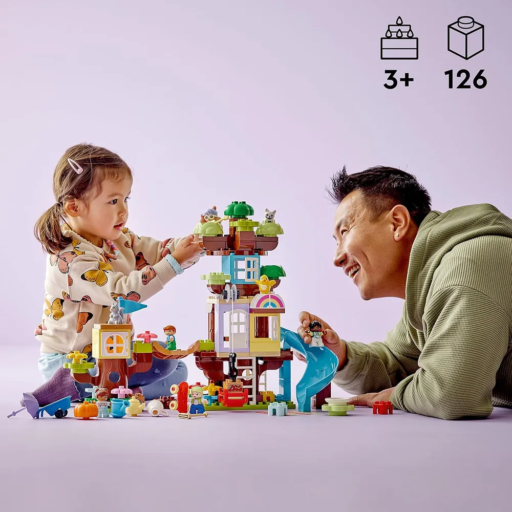 Lego Duplo casa del árbol 3 en 1 set creativo infantil con figuras incluidas