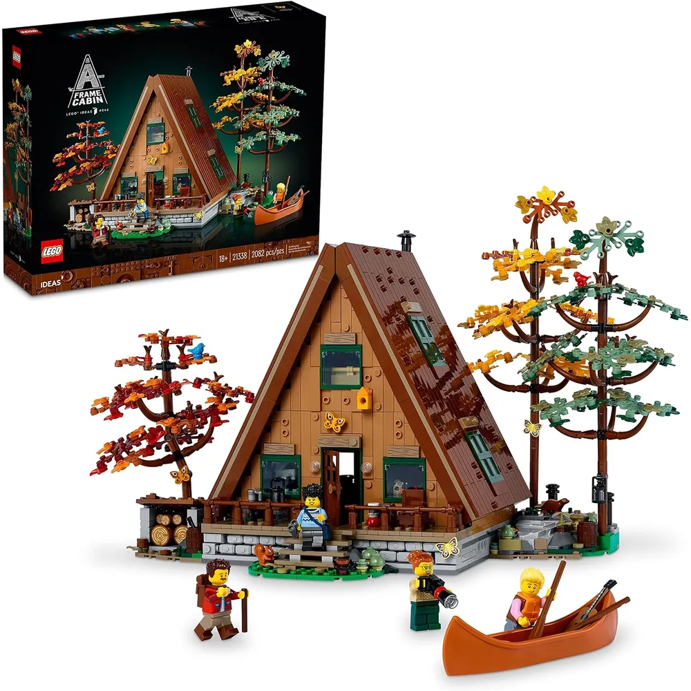 Lego Ideas cabaña tipo A set detallado de maqueta de casa para adultos fans