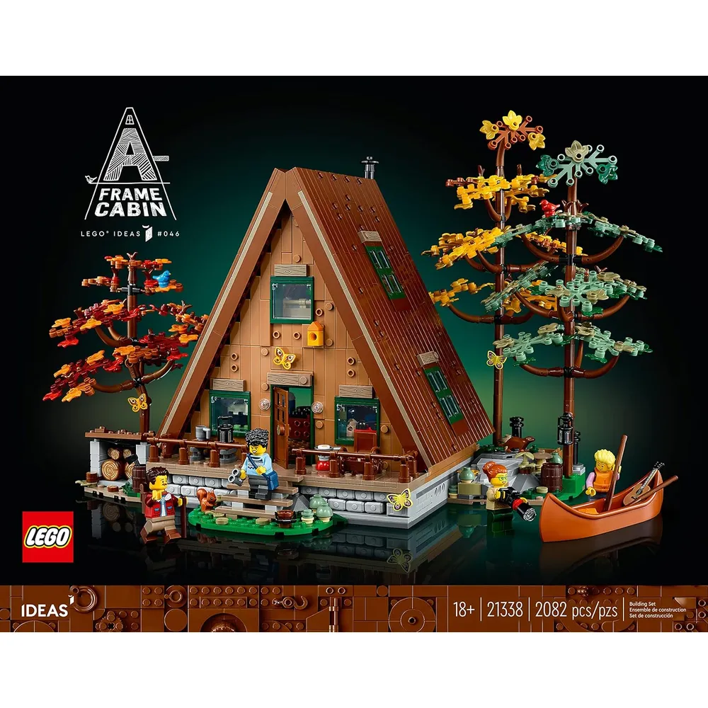 Lego Ideas cabaña tipo A set detallado de maqueta de casa para adultos fans
