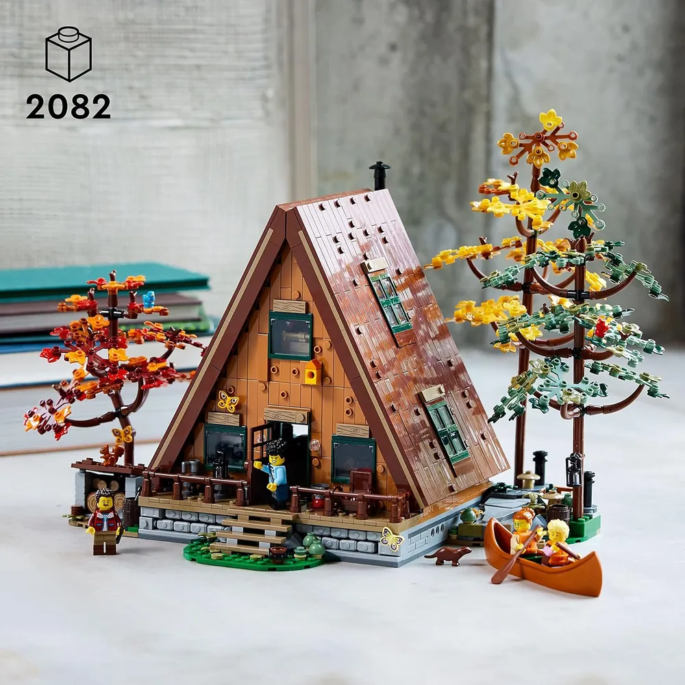 Lego Ideas cabaña tipo A set detallado de maqueta de casa para adultos fans