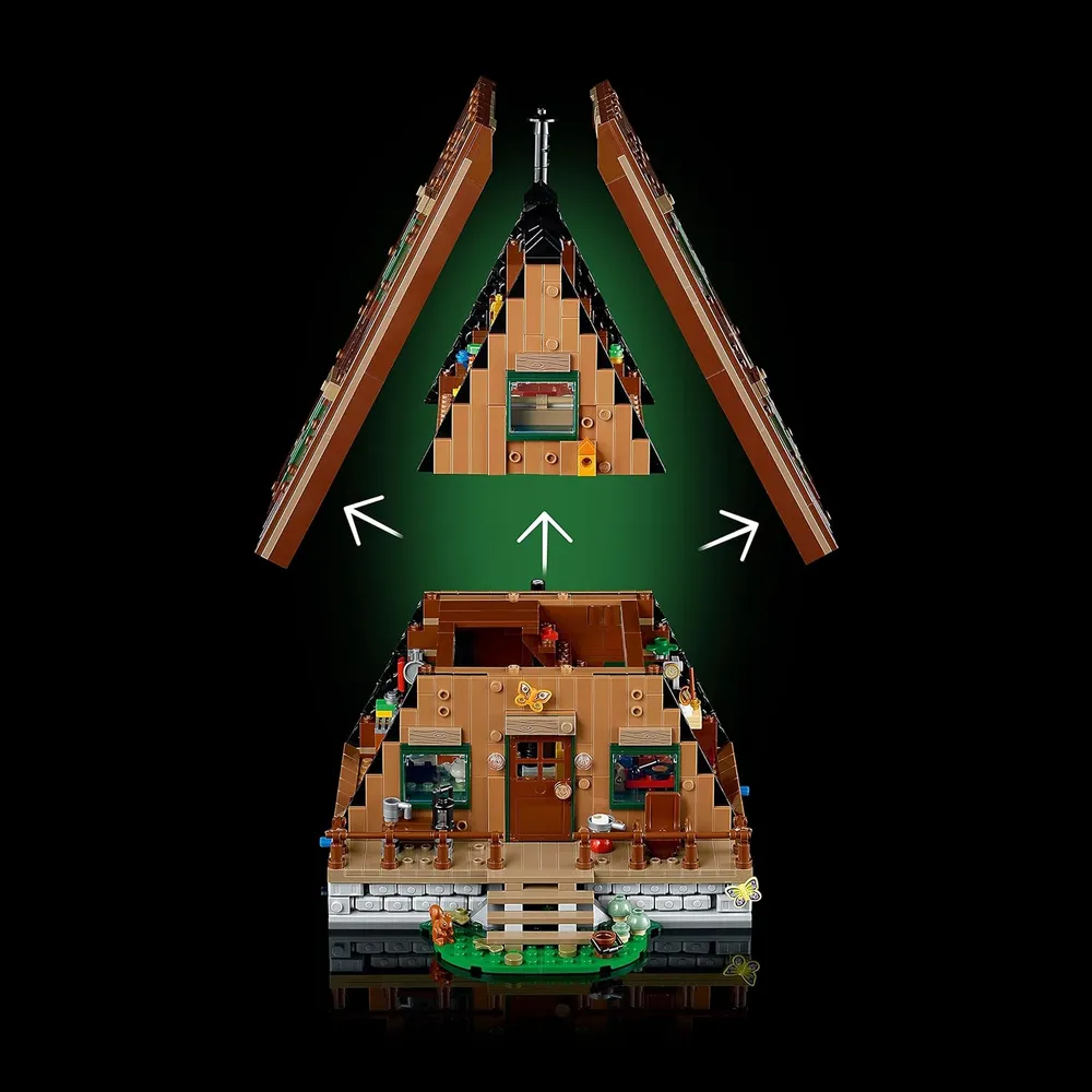 Lego Ideas cabaña tipo A set detallado de maqueta de casa para adultos fans