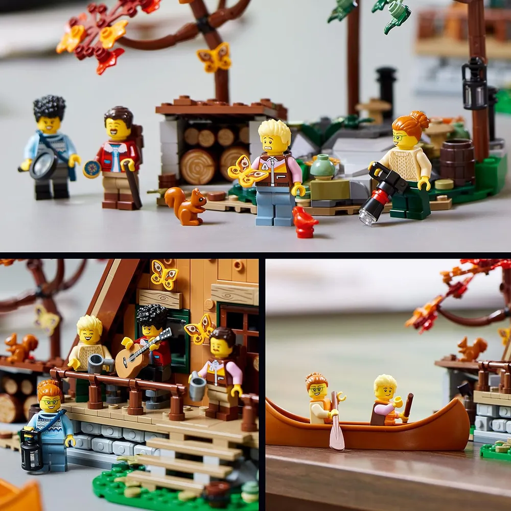 Lego Ideas cabaña tipo A set detallado de maqueta de casa para adultos fans