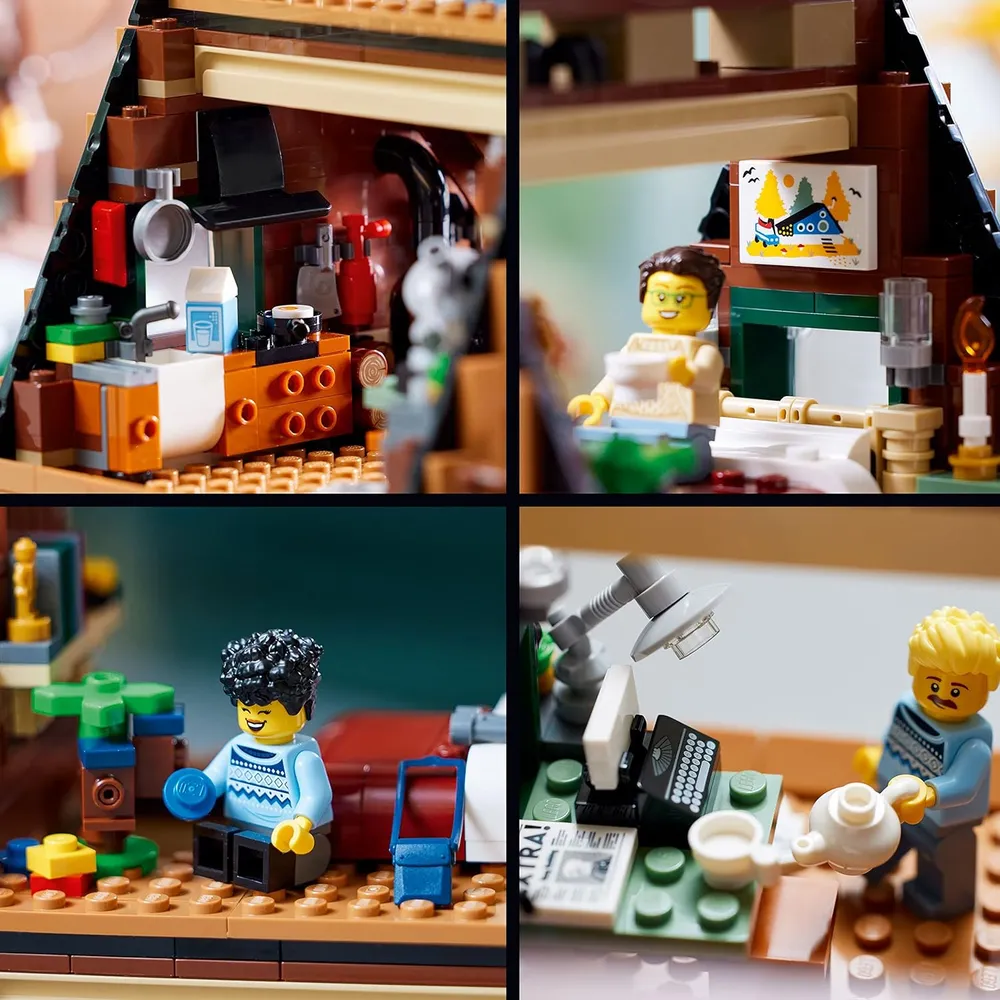 Lego Ideas cabaña tipo A set detallado de maqueta de casa para adultos fans