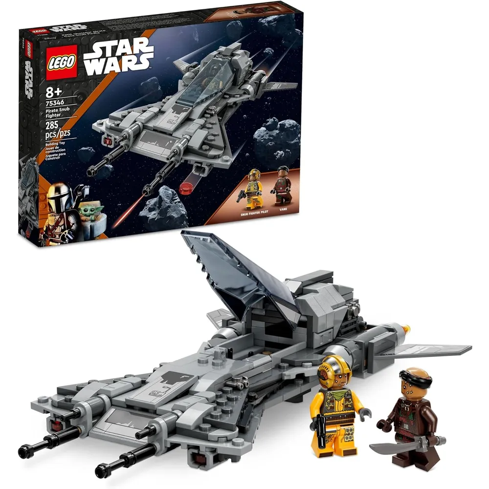 Lego Star Wars caza pirata Snub set de juego con personajes de The Mandalorian