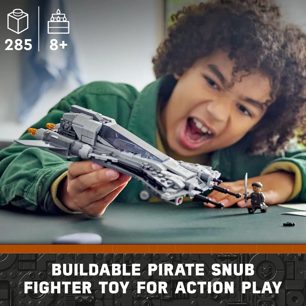 Lego Star Wars caza pirata Snub set de juego con personajes de The Mandalorian