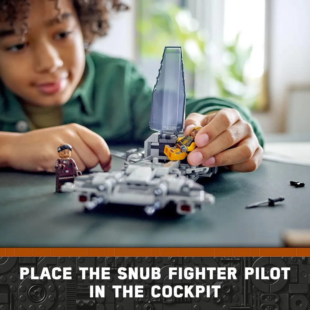 Lego Star Wars caza pirata Snub set de juego con personajes de The Mandalorian