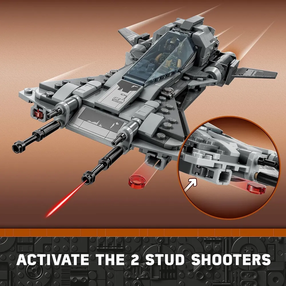 Lego Star Wars caza pirata Snub set de juego con personajes de The Mandalorian