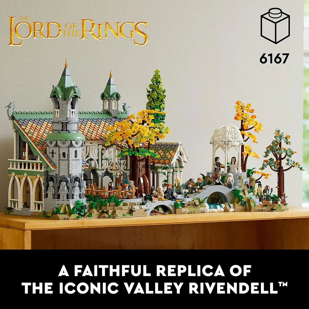 Lego Icons El Señor de los Anillos Rivendell set de construcción para adultos
