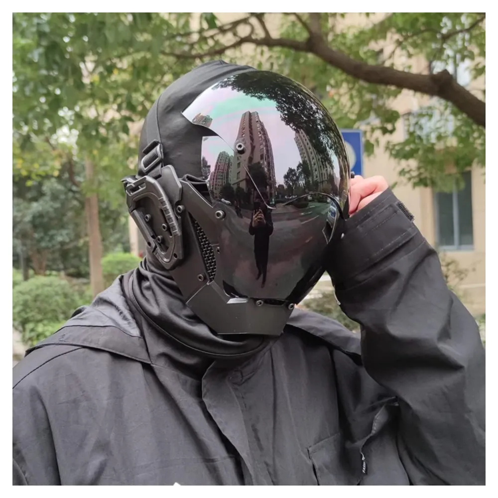 Máscara punk disfraz para fiestas, Negro