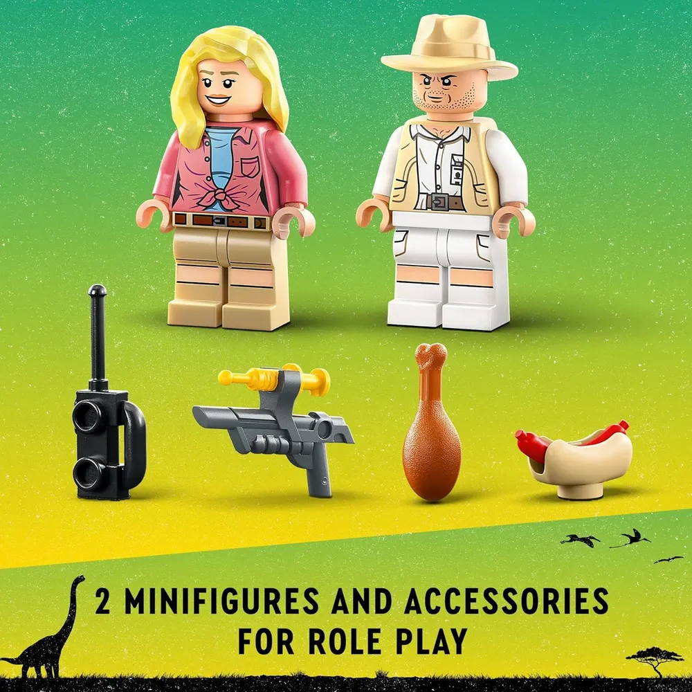 Lego Jurassic Park escape del Velociraptor set de construcción infantil