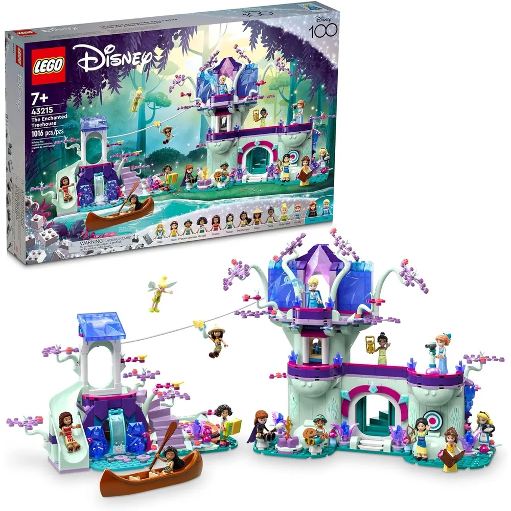 LEGO DISNEY CASA DEL ÁRBOL ENCANTADA CON PRINCESAS JASMINE, ELSA Y MOANA