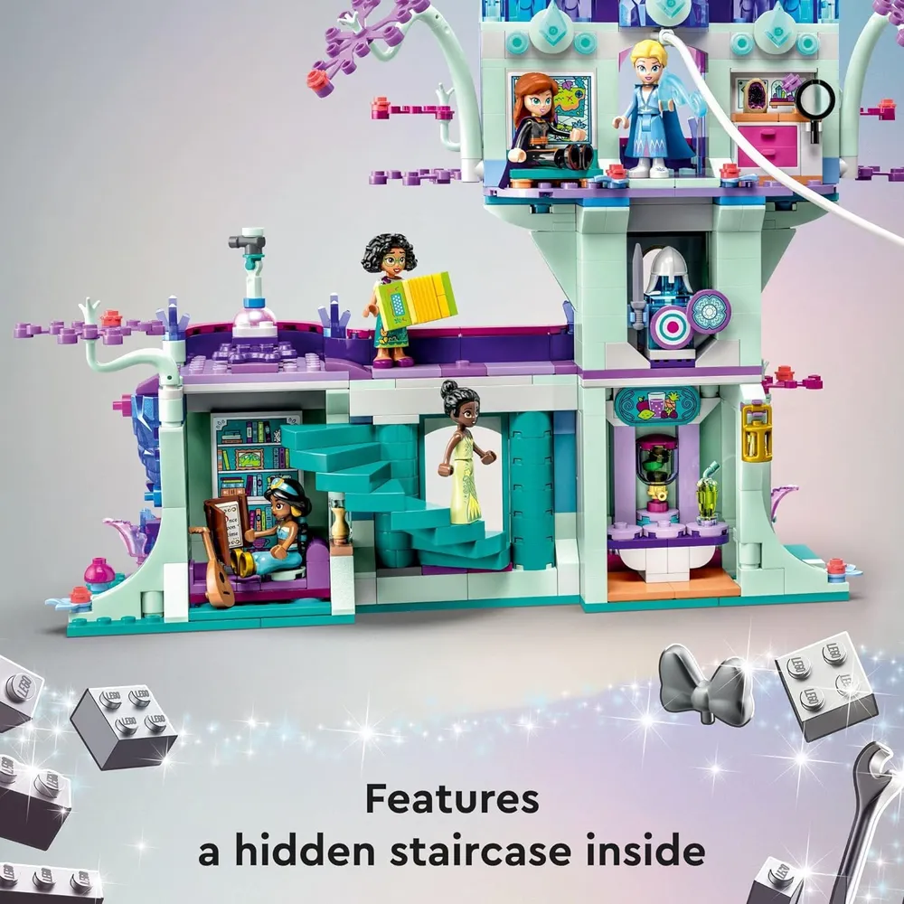 LEGO DISNEY CASA DEL ÁRBOL ENCANTADA CON PRINCESAS JASMINE, ELSA Y MOANA