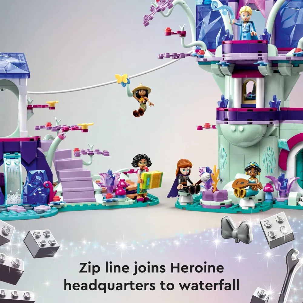 LEGO DISNEY CASA DEL ÁRBOL ENCANTADA CON PRINCESAS JASMINE, ELSA Y MOANA