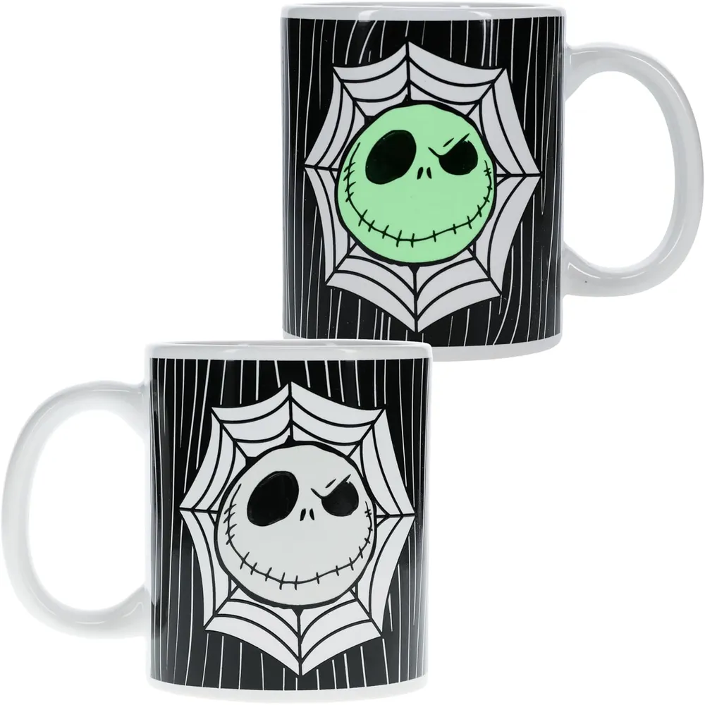 Paladone Jack Skellington, taza brilla en la oscuridad Disney