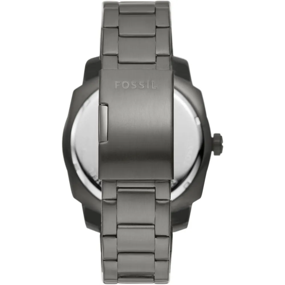 Fossil reloj de cuarzo para hombre, acero inoxidable y tres agujas | Humo