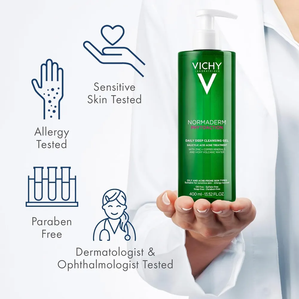 LIMPIADOR FACIAL PIEL GRASA NORMADERM VICHY 13.5 OZ / 400 ML