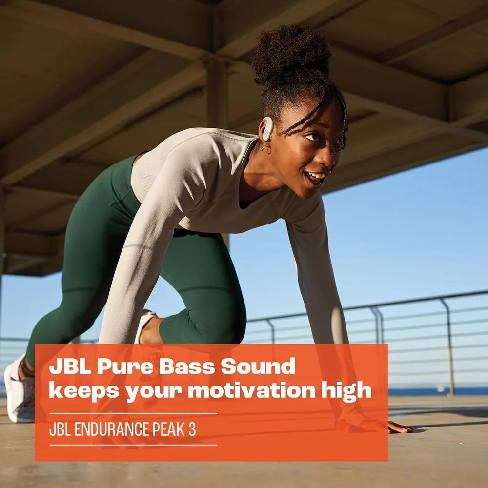 JBL Endurance Peak 3 Auriculares Inalámbricos | Blanco
