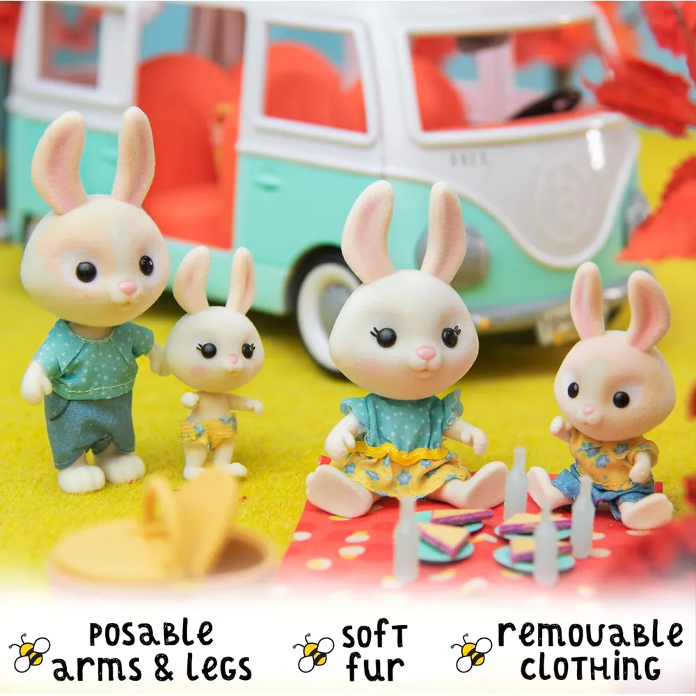 HONEY BEE ACRES pack de 4 conejos 6-7 cm