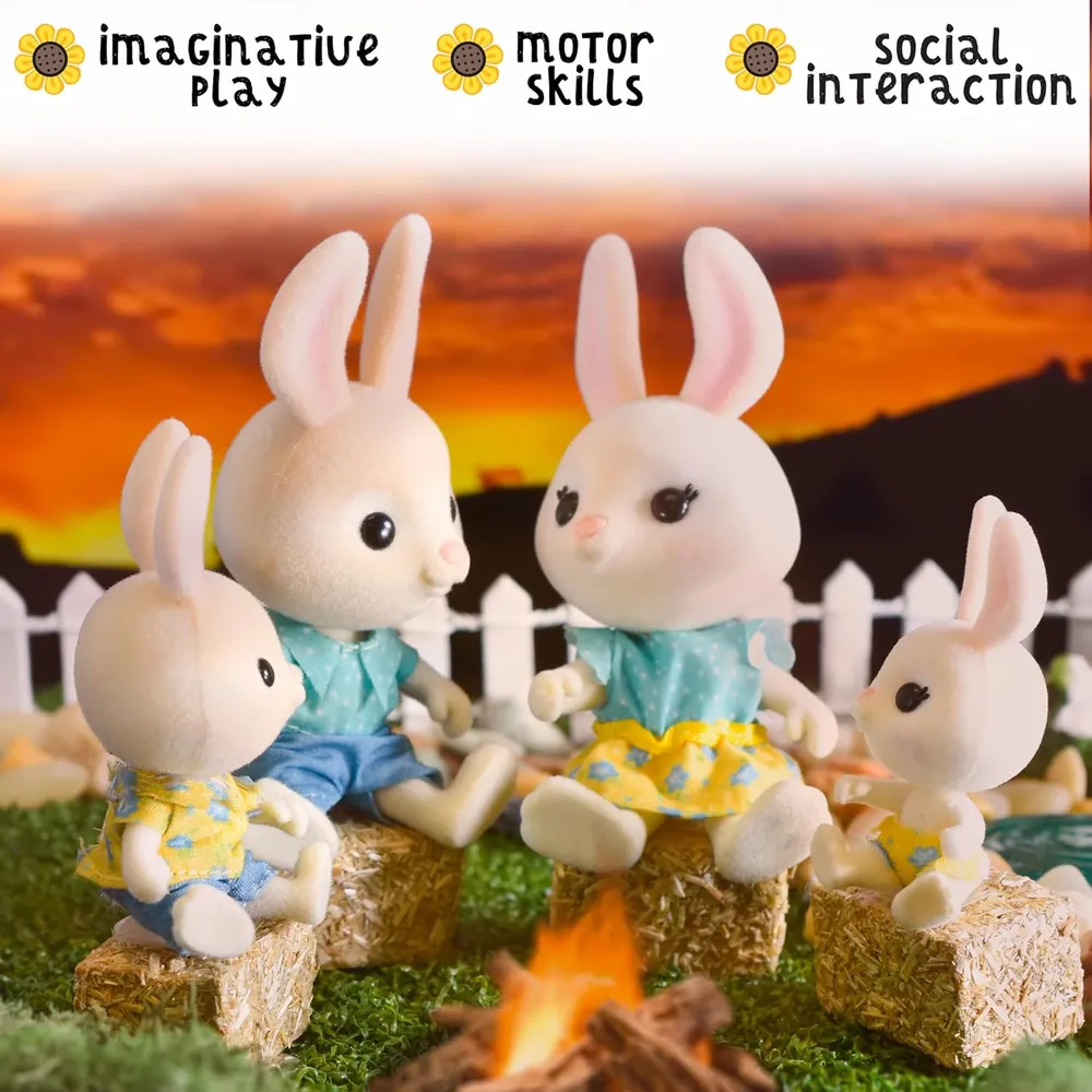 HONEY BEE ACRES pack de 4 conejos 6-7 cm