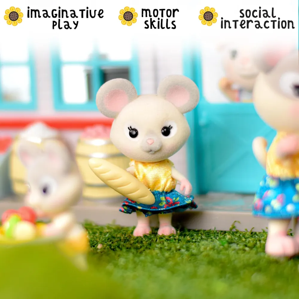 HONEY BEE ACRES pack de 4 ratones 6-7 cm
