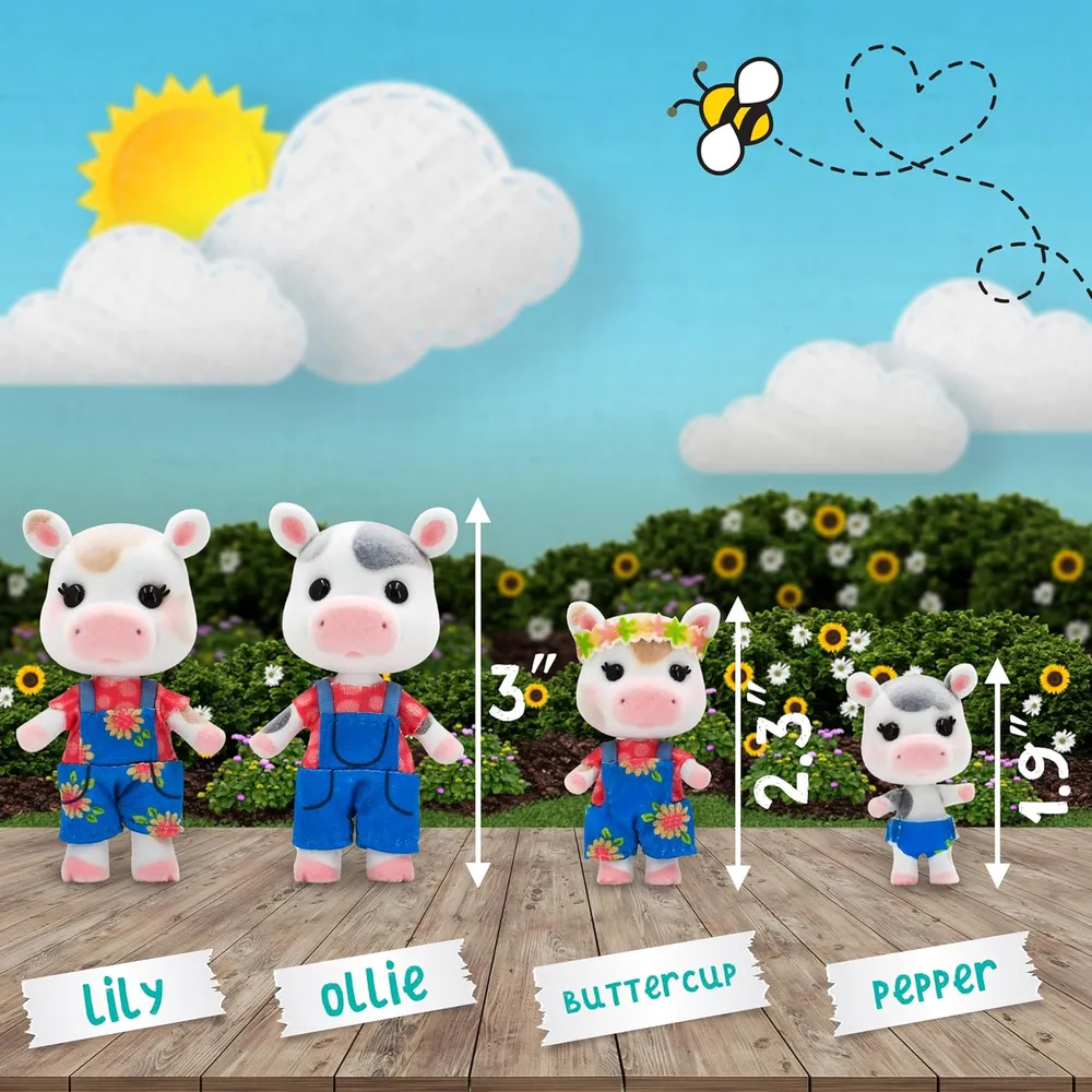 b0bqssw2rb_3_webp.webp HONEY BEE ACRES pack de 4 vacas 6-7 cm