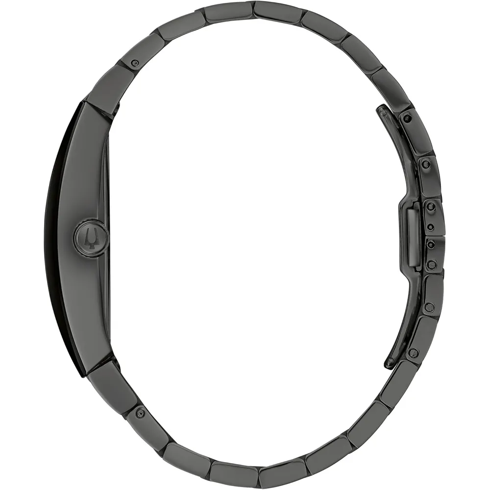 Bulova reloj moderno de hombre 3 agujas cronógrafo diamantes Gemini | Negro