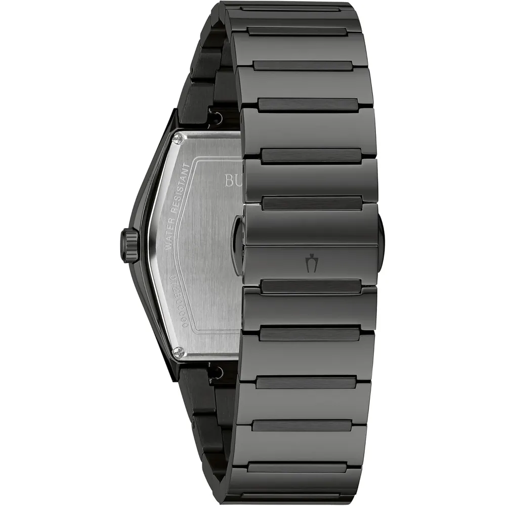 Bulova reloj moderno de hombre 3 agujas cronógrafo diamantes Gemini | Negro
