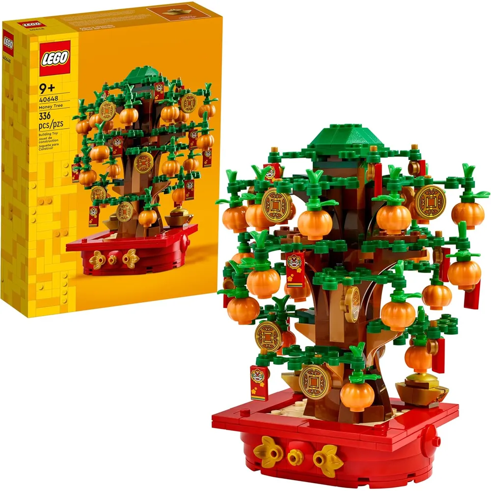Lego árbol del dinero set decorativo de construcción cultural año nuevo lunar