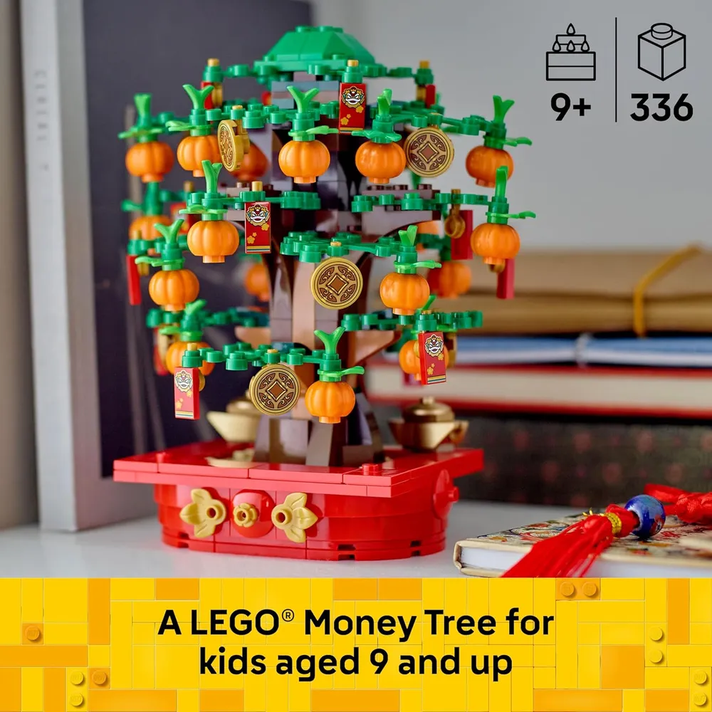 Lego árbol del dinero set decorativo de construcción cultural año nuevo lunar
