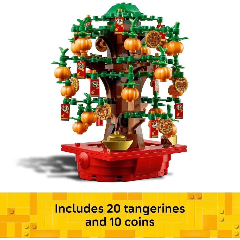 Lego árbol del dinero set decorativo de construcción cultural año nuevo lunar