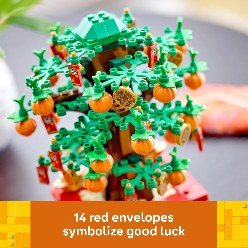 Lego árbol del dinero set decorativo de construcción cultural año nuevo lunar