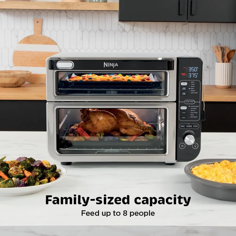 NINJA HORNO DOBLE INTELIGENTE DCT451 12 EN 1 60.7 OZ / 1.8 L | ACERO INOXIDABLE