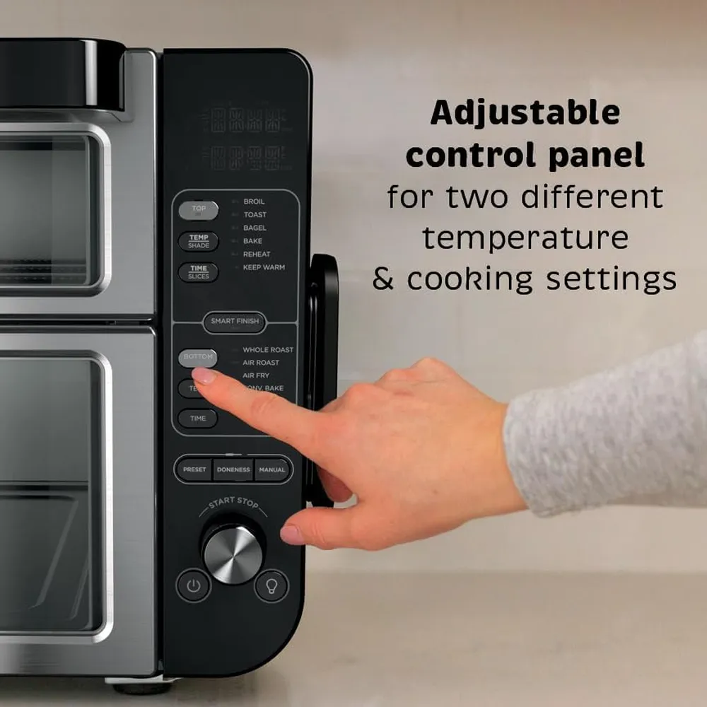 NINJA HORNO DOBLE INTELIGENTE DCT451 12 EN 1 60.7 OZ / 1.8 L | ACERO INOXIDABLE