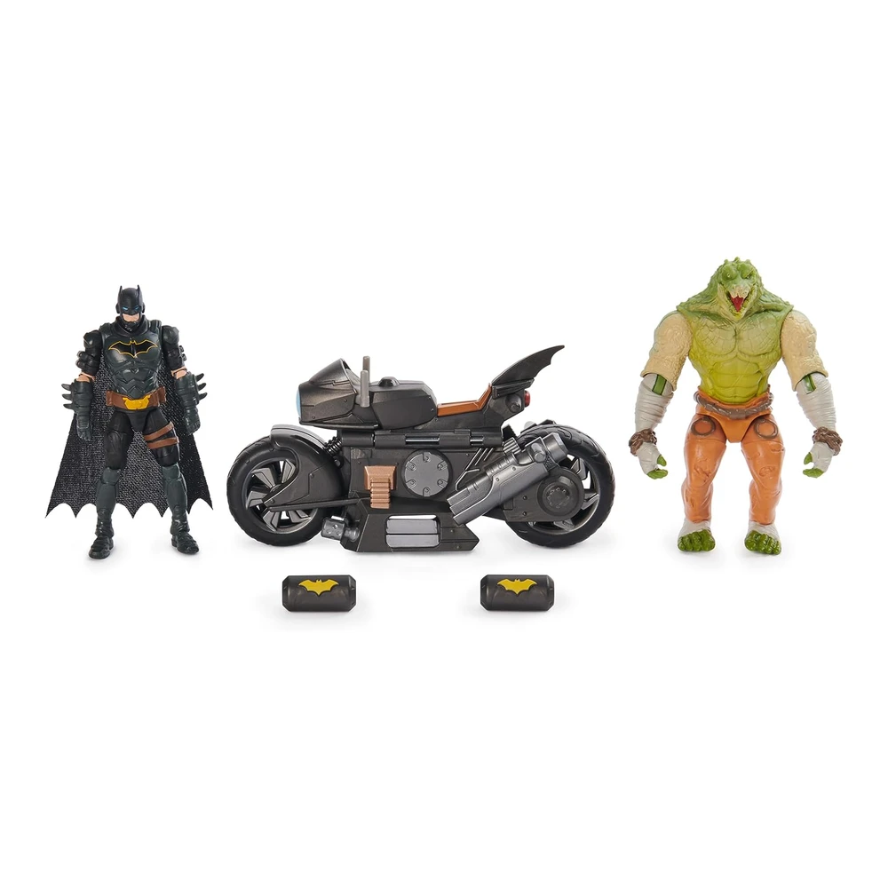 BATMAN BATCYCLE TRANSFORMABLE CON FIGURA DE ACCIÓN 4' - DC COMICS