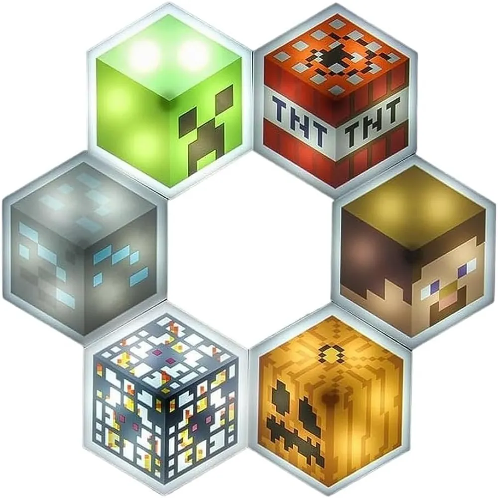 Paladone Minecraft, bloque LED hexagonal oficial