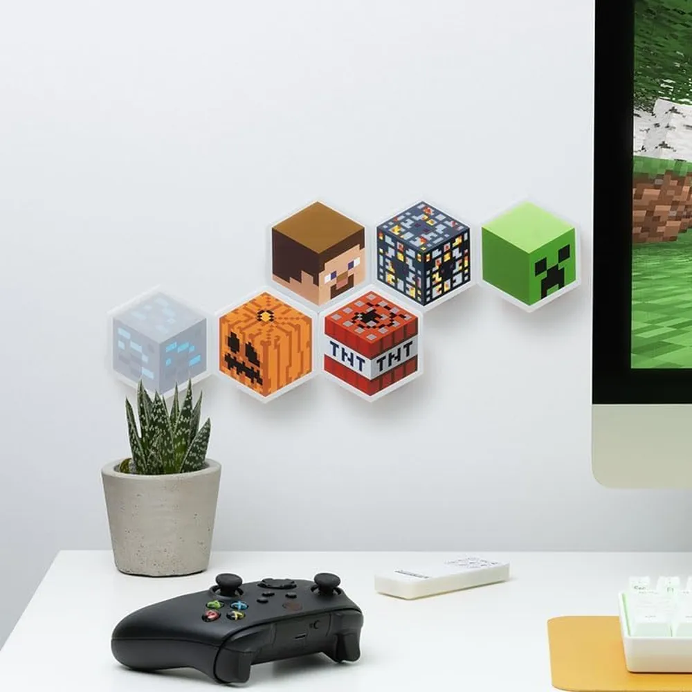 Paladone Minecraft, bloque LED hexagonal oficial
