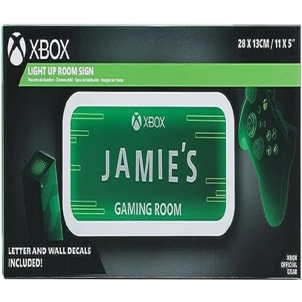 Paladone Xbox, letrero LED decorativo sala gamer personalizable