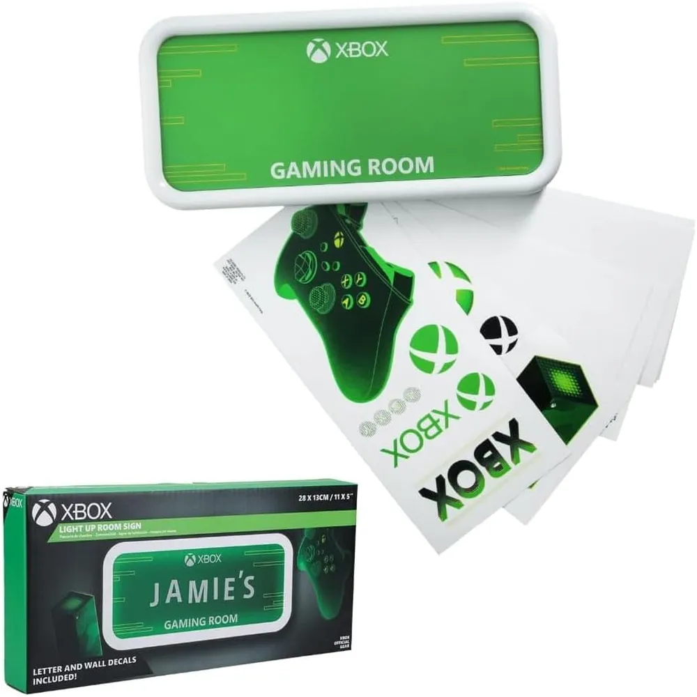 Paladone Xbox, letrero LED decorativo sala gamer personalizable