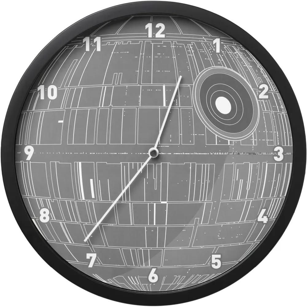 Paladone Star Wars, reloj pared Estrella de la Muerte luminoso oficial